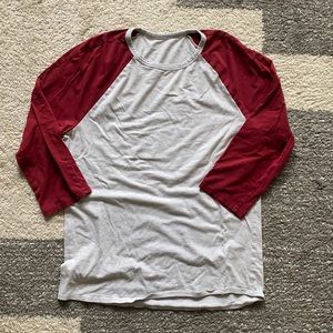 Lululemon mens 5 year 3/4 sleeve